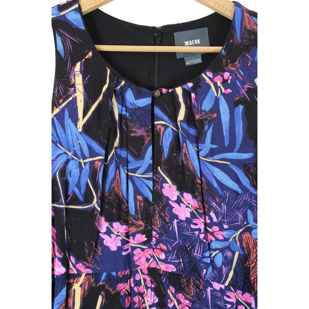 Anthropologie Maeve Elia Dress‎ size 10 Y2K Colorful Floral Fairy Whimsical - Picture 5 of 15